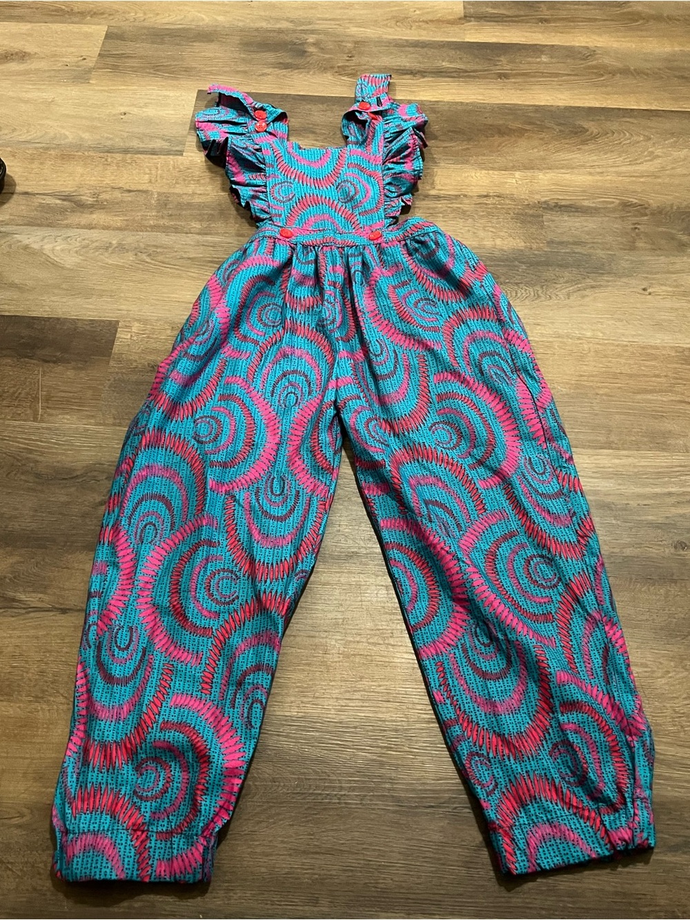 Elisamama Ada Jumpsuit | Handcrafted Nigerian Wax Print | No Size Listed